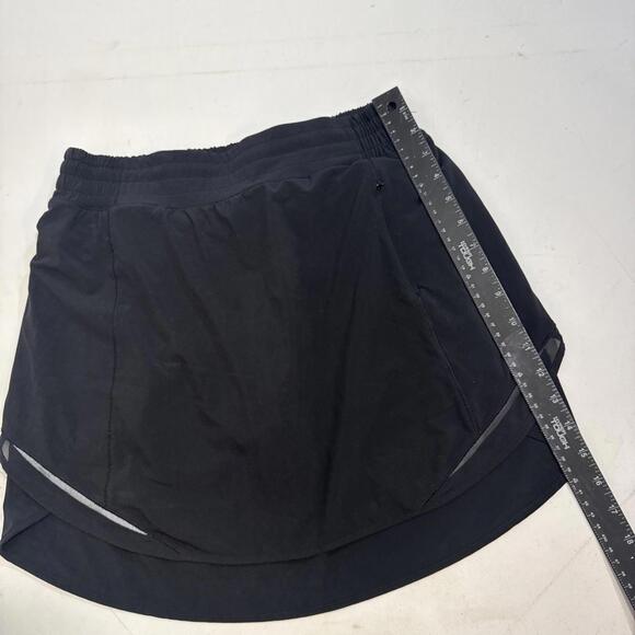Lululemon Hotty Hot High Rise Skirt Skort Size 8 Black BLK - Picture 9 of 11